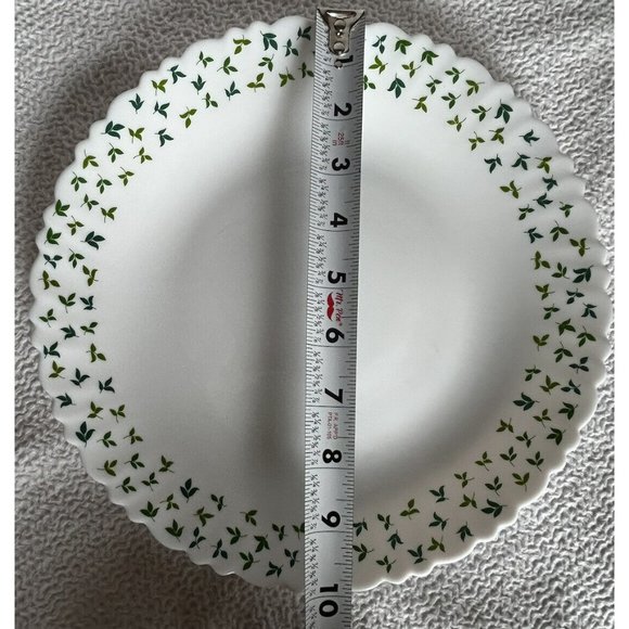 Larah By Borosil (2) Dinner Plates 10”W Sage Silk Opalware  100% Vegan Excellent - Picture 7 of 13